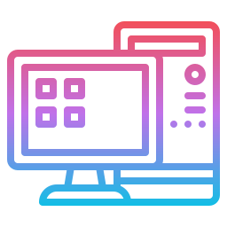 Desktop computer icon