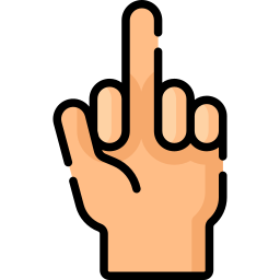 Middle finger icon