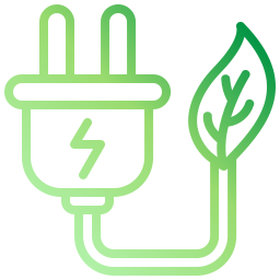 Green power icon