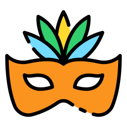 Carnival mask icon