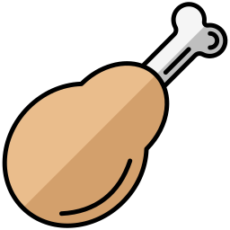 Chicken leg icon