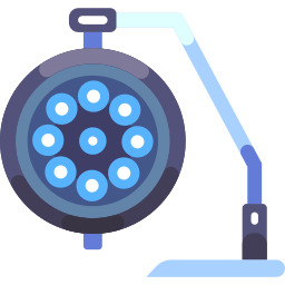 lâmpada de cirurgia Ícone