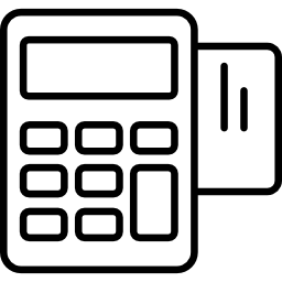 Calculator outlined tool icon