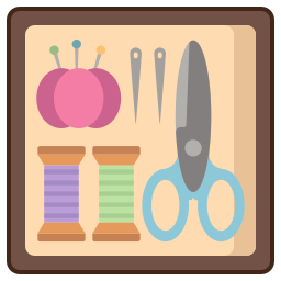 Sewing kit icon