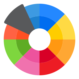 roda de cores Ícone