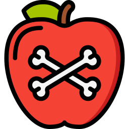 Poisoned apple icon