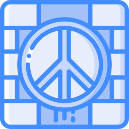 Peace symbol icon