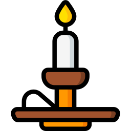 Lamp candle icon