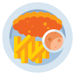 Fish and chips icon