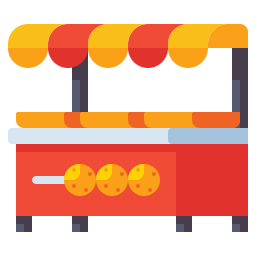 Food stand icon