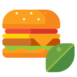 Vegan burger icon