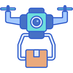 dostawa dronem ikona