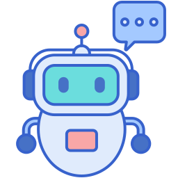 Robot assistant icon