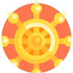 Dharma wheel icon