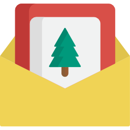 Christmas card icon