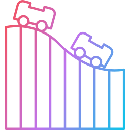 montanha russa Ícone