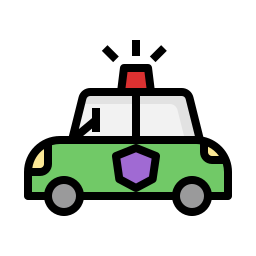 carro de policia Ícone