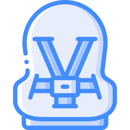 Baby car seat icon