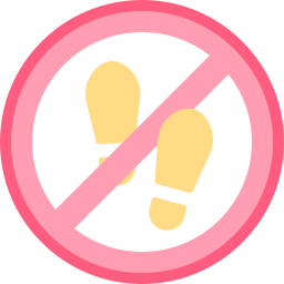 No shoes icon