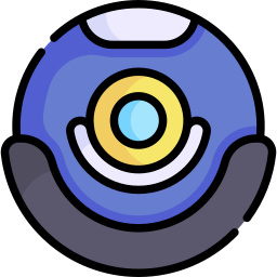 Robot vacuum cleaner icon