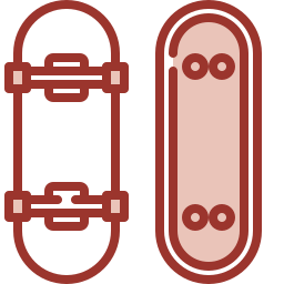 faire de la planche à roulettes Icône