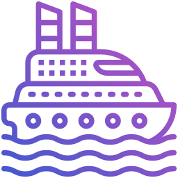 Cruise ship icon