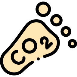 Carbon footprint icon