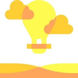 Hot air balloon icon