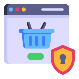 Secure shopping icon