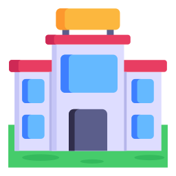 Shopping mall icon