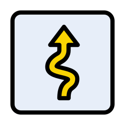 Road sign icon