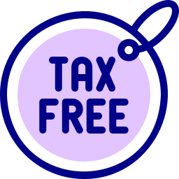 Tax free icon