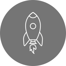 Rocket launch icon