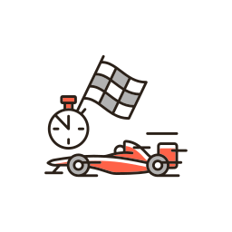 Formula racing icon