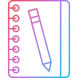 carnet de croquis Icône
