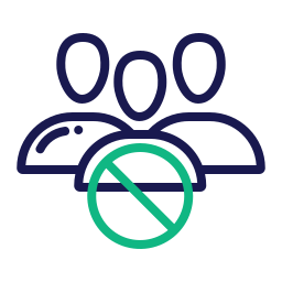 No crowd icon