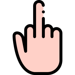 mittelfinger icon