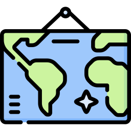 mapa mundial Ícone