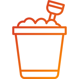 Sand bucket icon