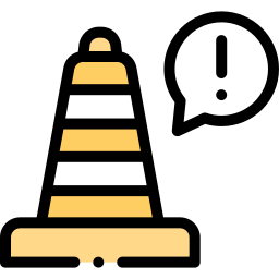 Traffic cone icon