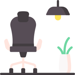 Desk chair icon