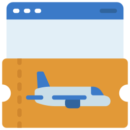 Plane ticket icon