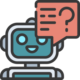 Robot assistant icon