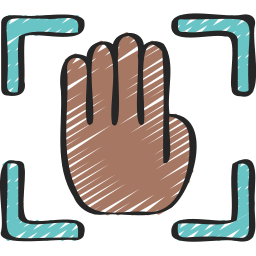 Hand recognition icon