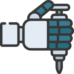 Medical robot icon