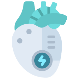 Artificial heart icon