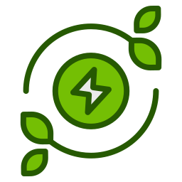 Green energy icon