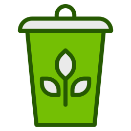 Trash bin icon