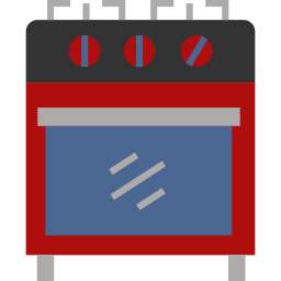 cuisinière à gaz Icône