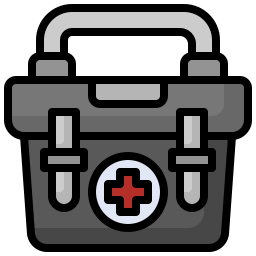 Medical kit icon